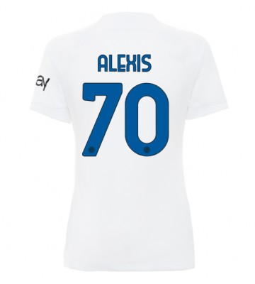 Inter Milan Alexis Sanchez #70 Replica Away Stadium Shirt for Women 2023-24 Short Sleeve